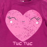 TUC TUC T-Shirt Top Size 9M Coated Heart Long Sleeve gallery photo number 3