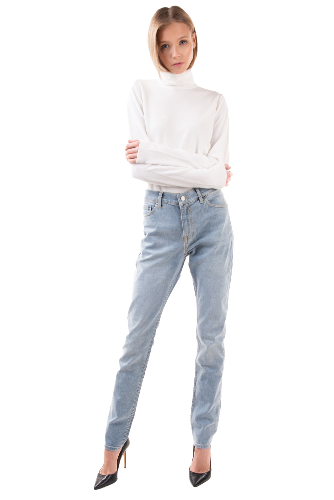 DR.DENIM Jeans Size W31 L32 Stretch Faded Effect Skinny Straight Leg Mid Rise gallery main photo