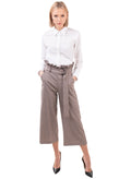 FRACOMINA JEANS Paperbag Trousers Size IT 40 / XS Houndstooth Made in Italy gallery photo number 1