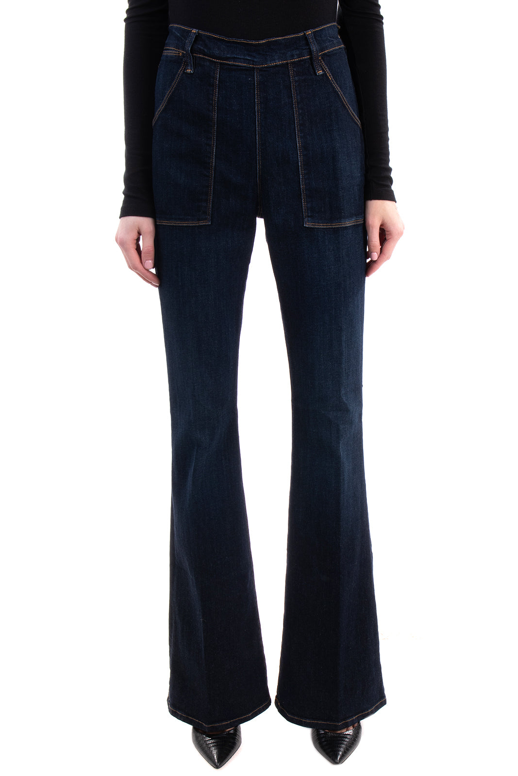 RRP €180 FRAME Jeans W28 Flare Leg Made in USA gallery main photo