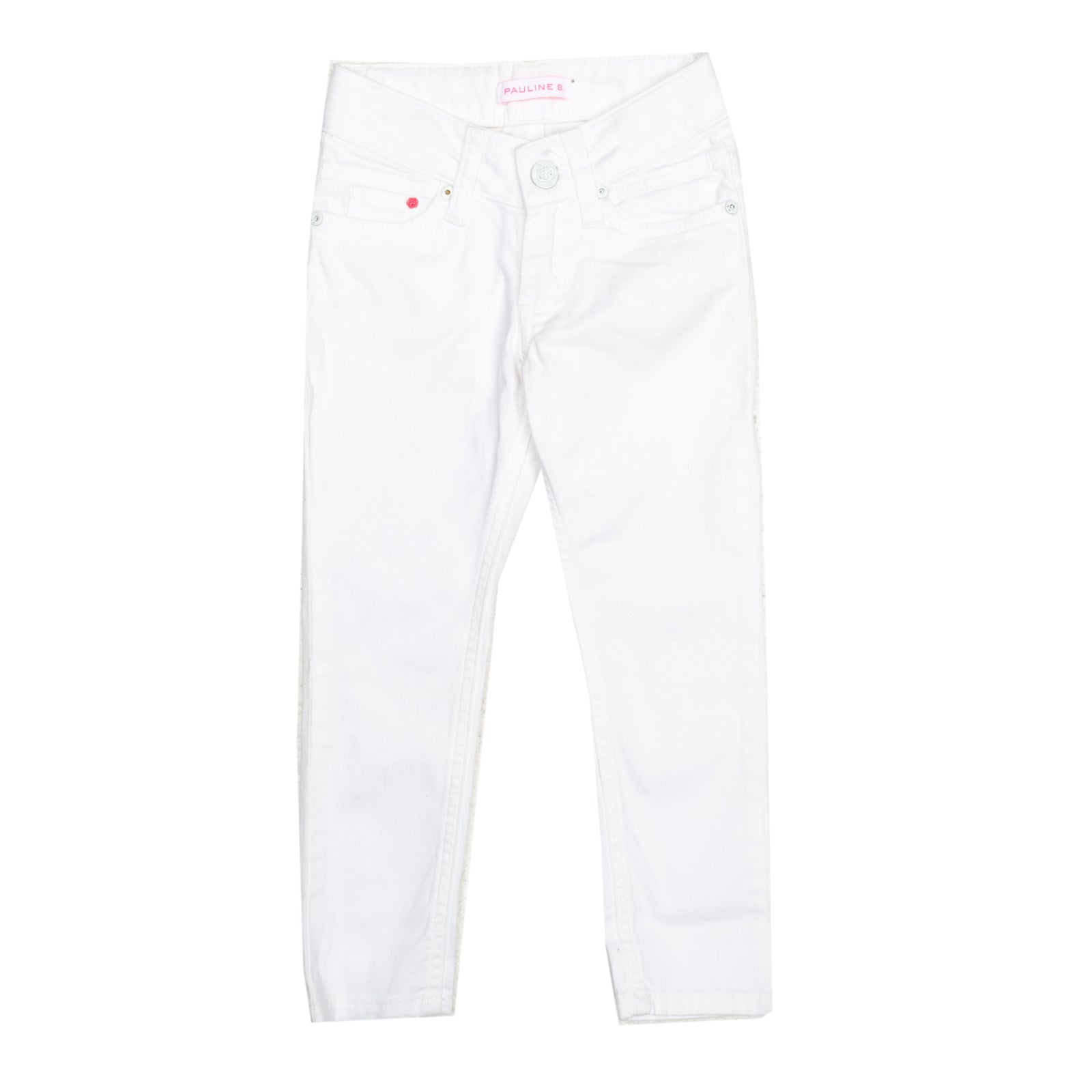 PAULINE B. Jeans Size 4Y White Stretch gallery main photo