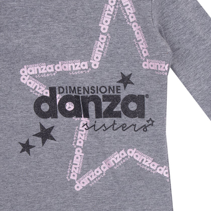 DIMENSIONE DANZA SISTERS T-Shirt Top Size 2Y Melange Glitter Made in Italy gallery photo number 3