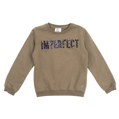!M?ERFECT Sweatshirt Size XS / 8Y Embellished Front Made in Italy