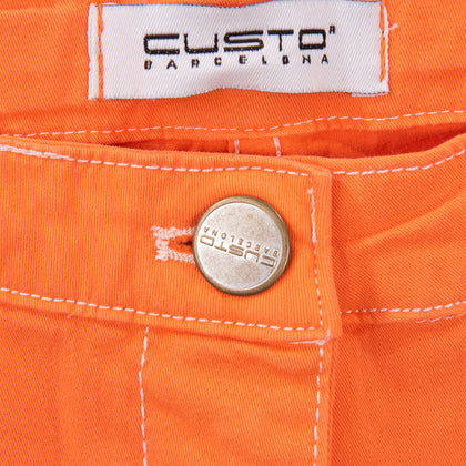 CUSTO BARCELONA Mini Shorts Size 34 / 8Y Stretch Garment Dye Frayed Cuffs gallery photo number 4