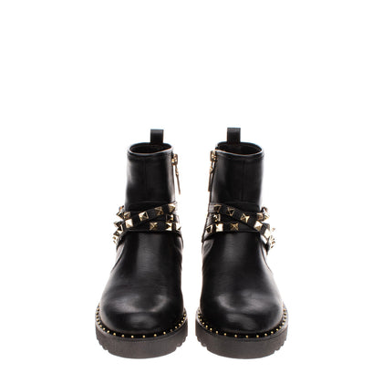 RRP€190 TWINSET Biker Boots Size 36 UK 4 US 5.5 Crumpled Effect Studded Lug Sole gallery photo number 3