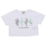 DIXIE T-Shirt Top Size XS Coated Cropped Made in Italy gallery photo number 1