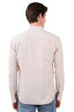 RRP €195 HENRY COTTON'S Shirt Size 40 / M Linen Blend Round Hem Grandad Collar gallery photo number 4