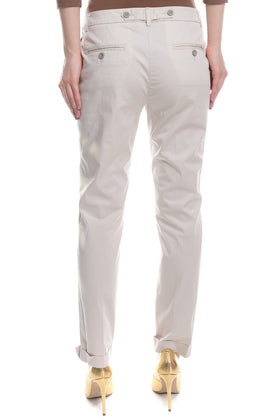 RRP €120 PME PESERICO Chino Trousers Size 44 Stretch Turn-Up Cuffs Made in Italy gallery photo number 2