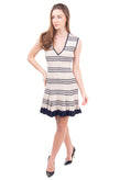 RRP €280 ALICE McCALL Knitted Frenchie Dress Size 10 M Striped Sleeveless V-Neck gallery photo number 2
