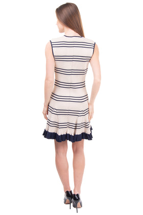 RRP €280 ALICE McCALL Knitted Frenchie Dress Size 10 M Striped Sleeveless V-Neck gallery photo number 4