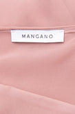 RRP €105 MANGANO Crepe Sheer Top Blouse Size 40 / S Wrap Effect Made in Italy gallery photo number 6