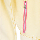 GAIALUNA Sweat Biker Jacket Size 34 / 8Y Belted Asymmetric Zip Collared gallery photo number 3