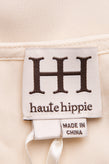RRP €210 HAUTE HIPPIE Top Blouse Size S Lattice Trim Slit Sleeves Round Neck gallery photo number 6