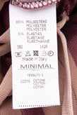 MNML COUTURE Trousers Size M Stretch Striped Drawstring Textured Made in Italy gallery photo number 7