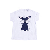 TO BE TOO T-Shirt Top Size 9M Coated Bunny Front Rhinestones gallery photo number 1