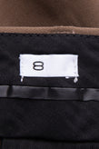 8 Chino Trousers Size 54 Stretch Turn-Up Cuffs Regular Fit Made in Italy gallery photo number 6