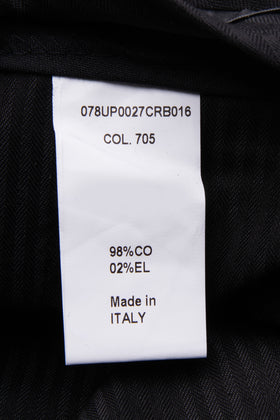 8 Chino Trousers Size 54 Stretch Turn-Up Cuffs Regular Fit Made in Italy gallery photo number 7