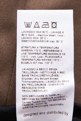 8 Chino Trousers Size 54 Stretch Turn-Up Cuffs Regular Fit Made in Italy gallery photo number 8