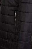 8 Quilted Coat Size S Padded Black Full Zip Funnel Neck Made in Italy gallery photo number 4