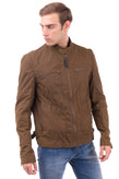 RRP €235 GLOVERALL Waxed Racer Jacket Size L Waterproof Worn Look Zipped Cuffs gallery photo number 3