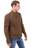 RRP €235 GLOVERALL Waxed Racer Jacket Size L Waterproof Worn Look Zipped Cuffs gallery photo number 4