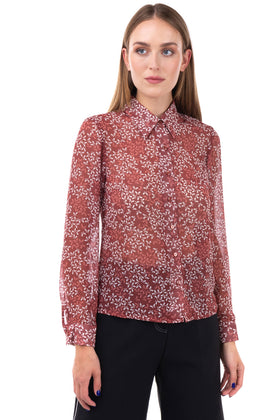 RRP €175 M BY MAIOCCI Crepe Shirt Size 38 / S Butterfly Pattern Regular gallery photo number 2
