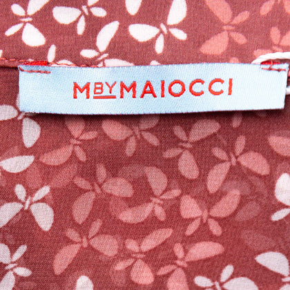 RRP €175 M BY MAIOCCI Crepe Shirt Size 38 / S Butterfly Pattern Regular gallery photo number 6