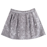 FRACOMINA MINI Chenille Pleated Skirt Size XS / 8Y Fully Lined Crumpled Effect gallery photo number 1