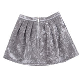 FRACOMINA MINI Chenille Pleated Skirt Size XS / 8Y Fully Lined Crumpled Effect gallery photo number 2