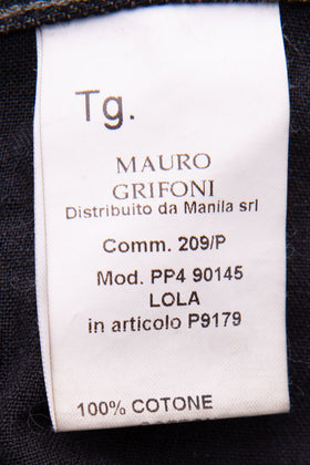 RRP €175 MAURO GRIFONI Straight Jeans Size 32 Distressed Faded Worn Look Logo gallery photo number 7