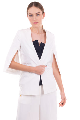 RRP €115 FLY GIRL Blazer Jacket Size IT 40 / XS Slit 3/4 Sleeve Made in Italy gallery photo number 2