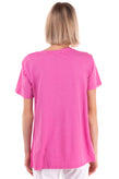 SWEET MATILDA Top Size XS Pink Short Sleeve Round Neck Made in Italy gallery photo number 4