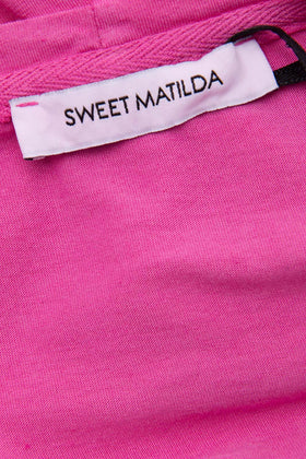 SWEET MATILDA Top Size XS Pink Short Sleeve Round Neck Made in Italy gallery photo number 6