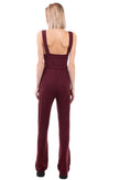 PIERRE DARRE Jumpsuit Size S Drawcord Waist Scoop Neck Made in Portugal gallery photo number 4