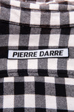 PIERRE DARRE Flannel Shirt Size S Gingham Faded Frayed Hem Made in Italy gallery photo number 7