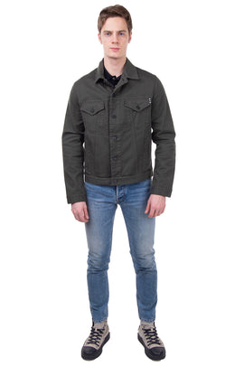 RRP €110 8 Gabardine Shirt Jacket Size S Garment Dye Collared Made in Italy