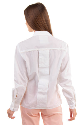 RRP €135 8PM Western Shirt Size S Chest Pocket Frayed Trim Made in Italy gallery photo number 4