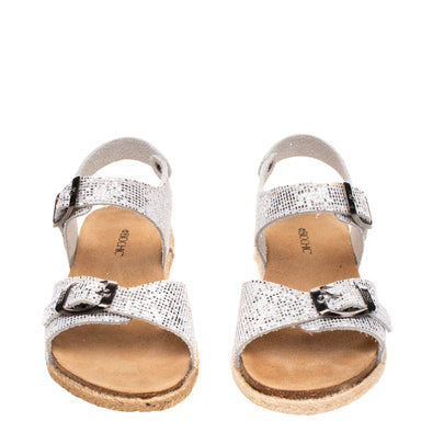 BIOCHIC Kids Ankle Strap Sandals EU 30 UK 11 US 12 Glitter Braided Cork Outsole