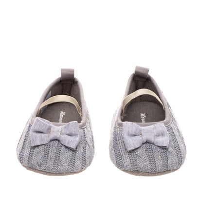 HARMONT & BLAINE Baby Knitted Mary Jane Shoes Size 20 UK 3.5 US 4.5 Bow Slip On