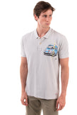BOB Polo Shirt Size XXL Pique Cotton Hand Painted Car Made in Italy gallery photo number 3