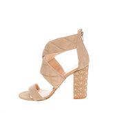 RRP €115 FEDERICA STELLA Leather Strap Sandals Size 39 UK 6 US 9 Quilted gallery photo number 4