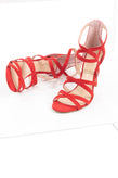 RRP €175 FEDERICA STELLA Leather Strappy Sandals Size 38 UK 5 US 8 Made in Italy gallery photo number 1