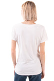 NATURAL SKIN Organic Cotton T-Shirt Top Size L Stretch Short Sleeve V Neck gallery photo number 4