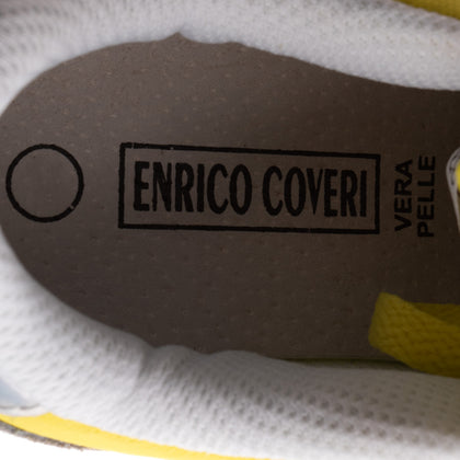 ENRICO COVERI Kids Leather & Mesh Sneakers Size 31 UK 12.5 US 13.5 Colour Block gallery photo number 7