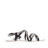 CAFENOIR Slingback Sandals Size 38 UK 5 US 8 Mirrored Glass Effect Strappy gallery photo number 4