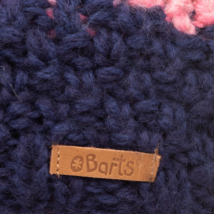 BARTS Beanie Cap Size 53 / S / 4-8Y HAND KNITTED Colour Block Pom Pom gallery photo number 4