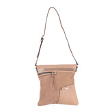 RRP €140 TSD12 RESEARCH Woven Crossbody Bag Grainy Details Studded Zipped gallery photo number 2