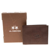 LA MARTINA Leather Bifold Wallet HANDMADE Vintage -Look Embossed - Stitched gallery photo number 1
