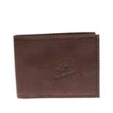 LA MARTINA Leather Bifold Wallet HANDMADE Vintage -Look Embossed - Stitched gallery photo number 2