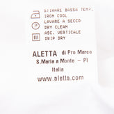 ALETTA Shirt Size 6M / 68CM Ivory Contrast Front Long Sleeve Made in Italy gallery photo number 6